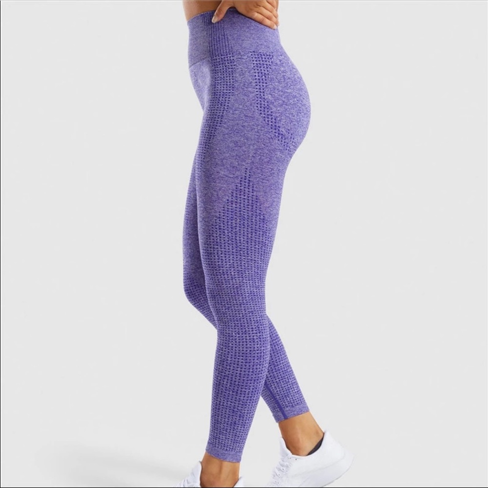 Gray High Waist Leggings - Picture 5 of 6